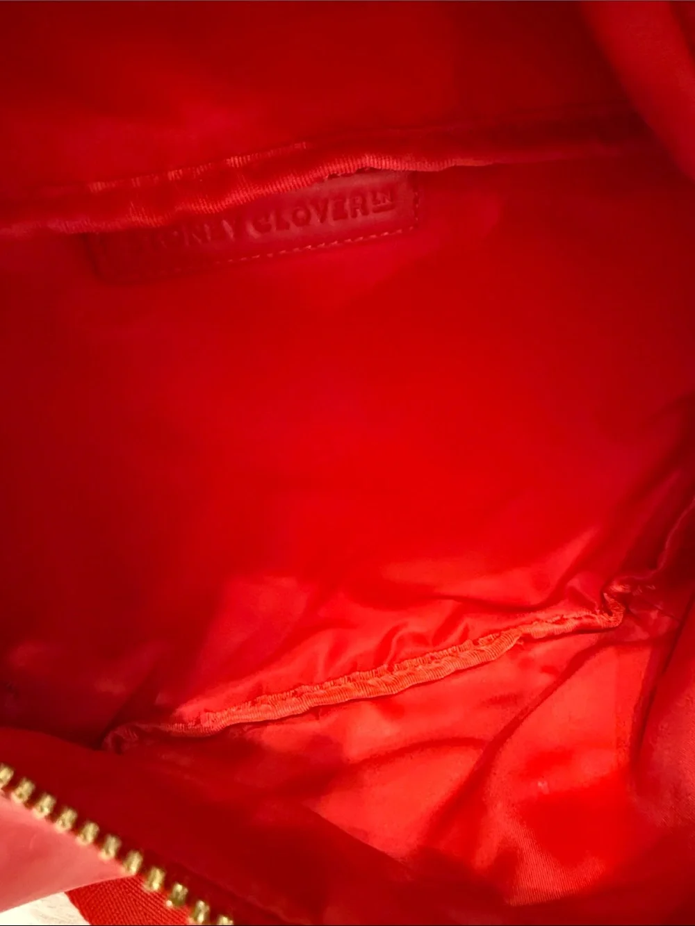 New - Stoney Clover Jumbo Red Patent Crossbody Belt Bag